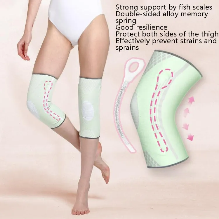 Sports Knee Pads Training Running Knee Thin Protective Cover, Specification: L(Pink Silicone Non-slip)