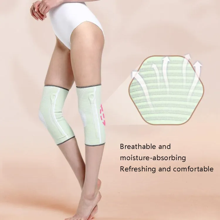 Sports Knee Pads Training Running Knee Thin Protective Cover, Specification: L(Pink Silicone Non-slip)