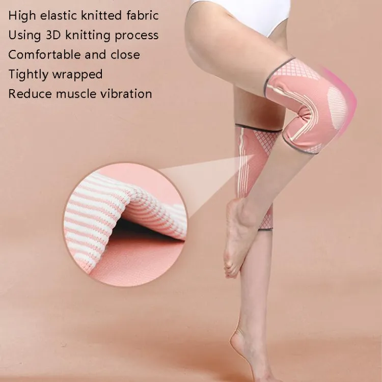 Sports Knee Pads Training Running Knee Thin Protective Cover, Specification: L(Pink Silicone Non-slip)