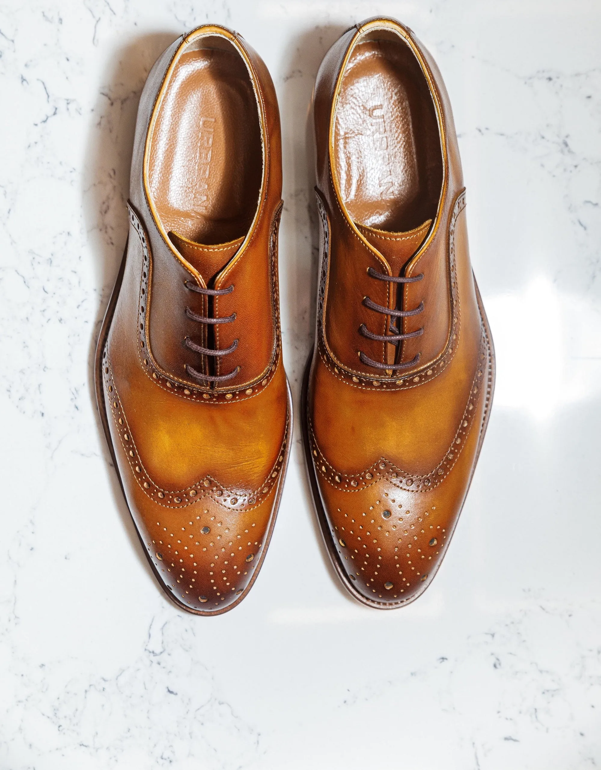 Tan Patina Brogues