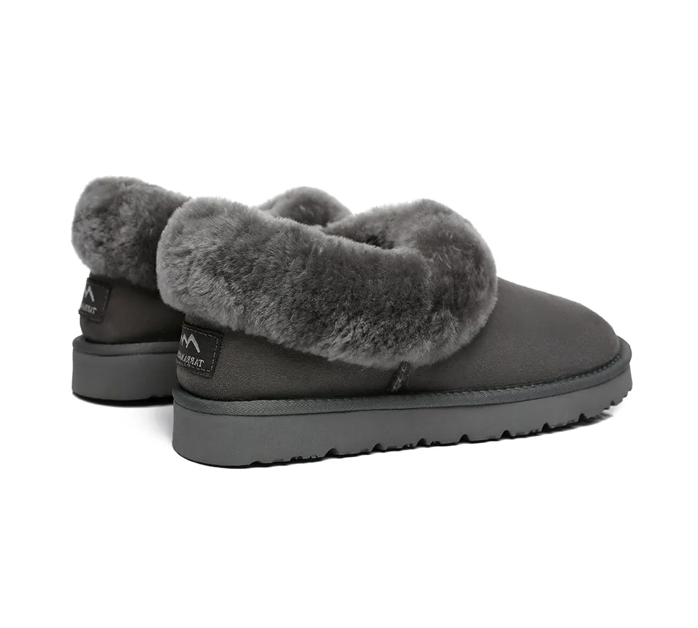 TARRAMARRA® UGG Slippers Women Sheepskin Wool Collar Clarrie