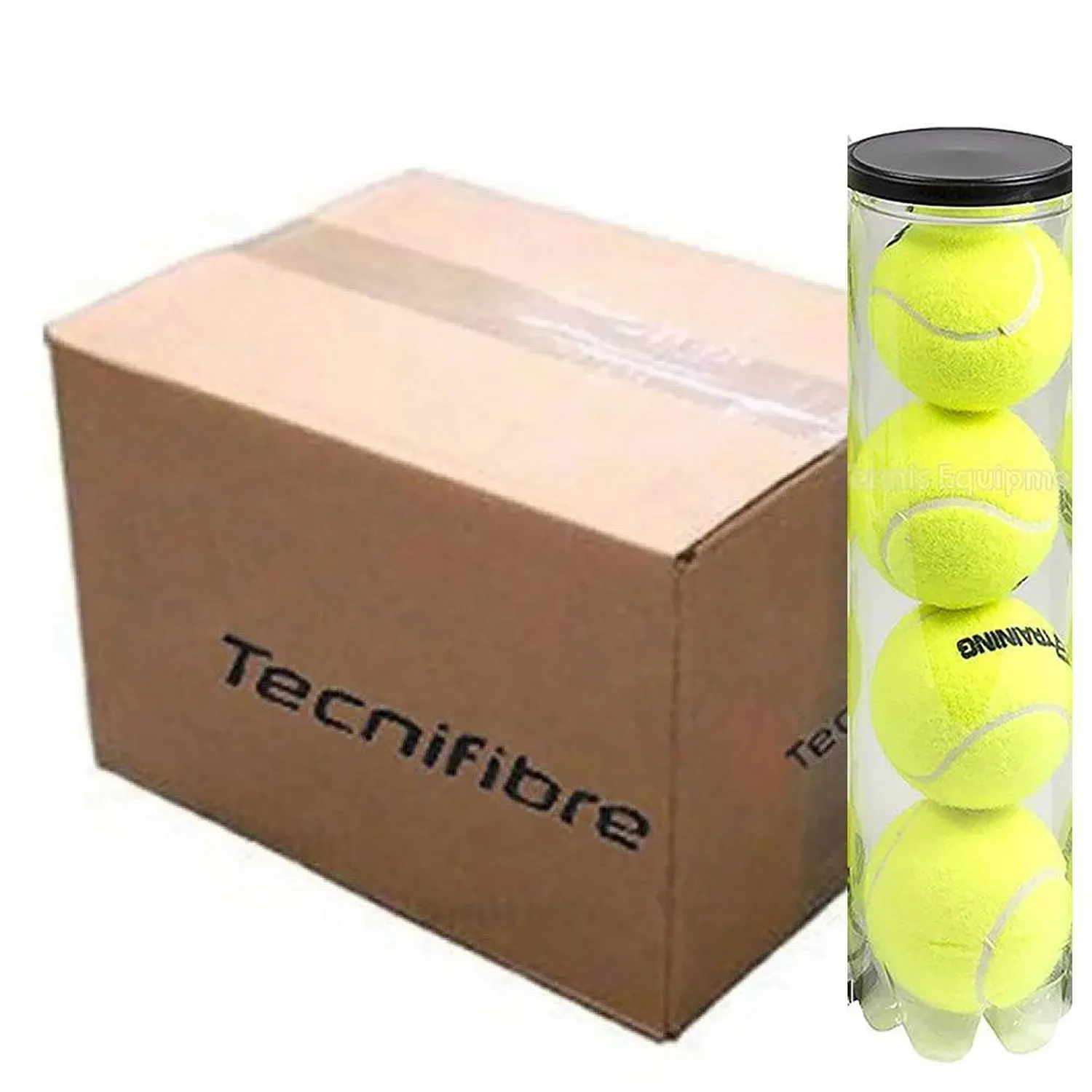 Tecnifibre Training New Tennis Balls Carton, 36 Cans (4 Ball Per Can)