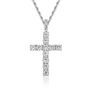 Tennis Cross Pendant - Medium