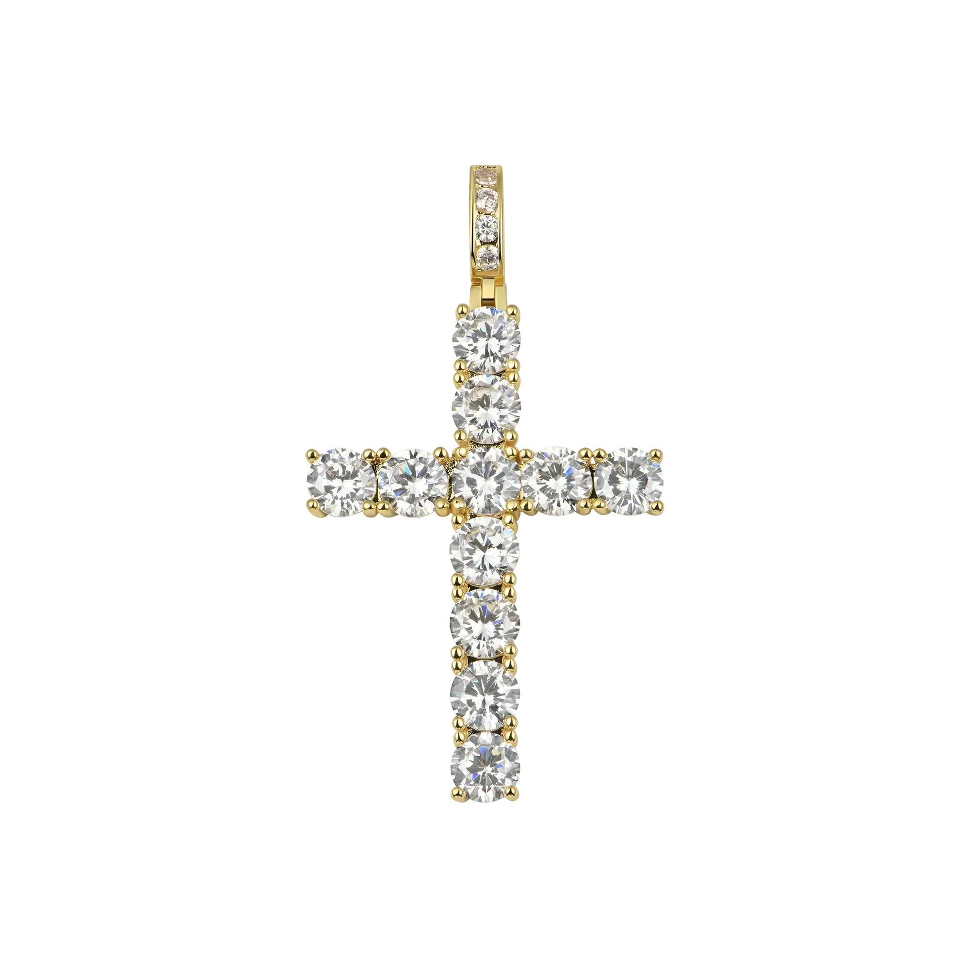 Tennis Cross Pendant - Medium