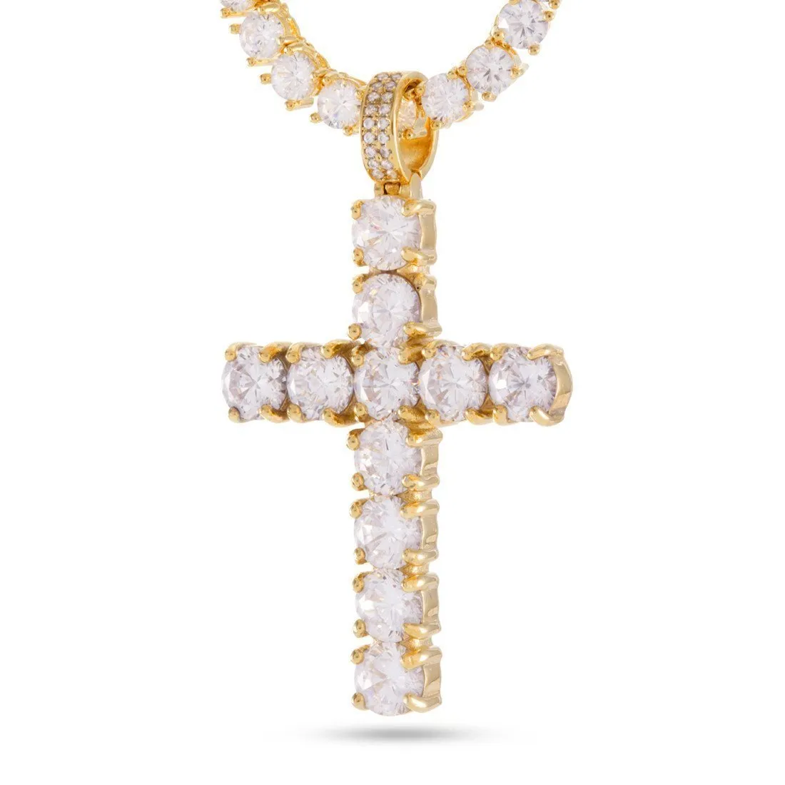 The 14K Gold Tennis Cross Set