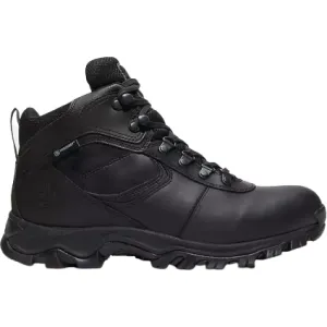 Timberland Men's Mt. Maddsen Waterproof Mid Hiking Boot Shoes - Black Full Grain