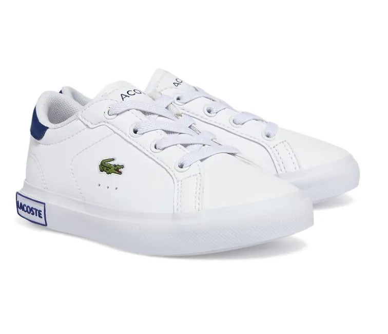 Toddlers Lacoste Powercourt 0722 1 SUI (White/Blue)