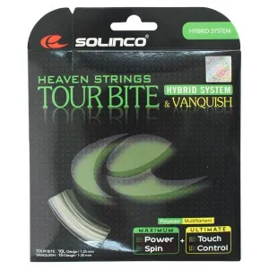 Tour Bite 16L/ Vanquish 16g Hybrid Tennis String