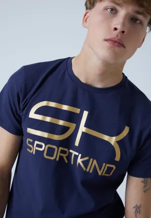 Training T-Shirt Cotton, navy blue