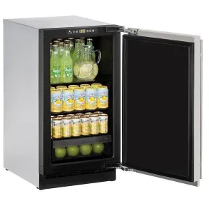 U-Line U2218RS00B 2218r 18" Refrigerator With Stainless Solid Finish (115 V/60 Hz)