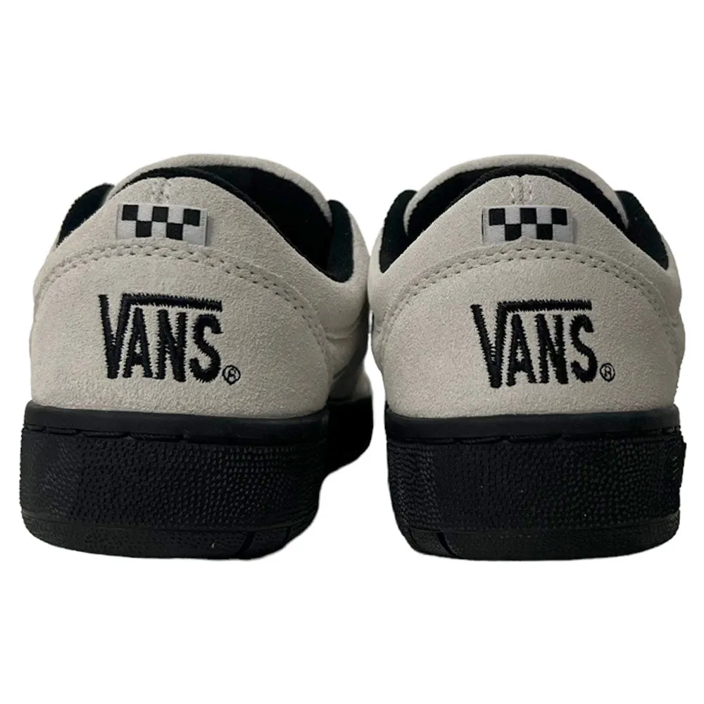 Vans Skate Fairlane True White Black Suede Shoes