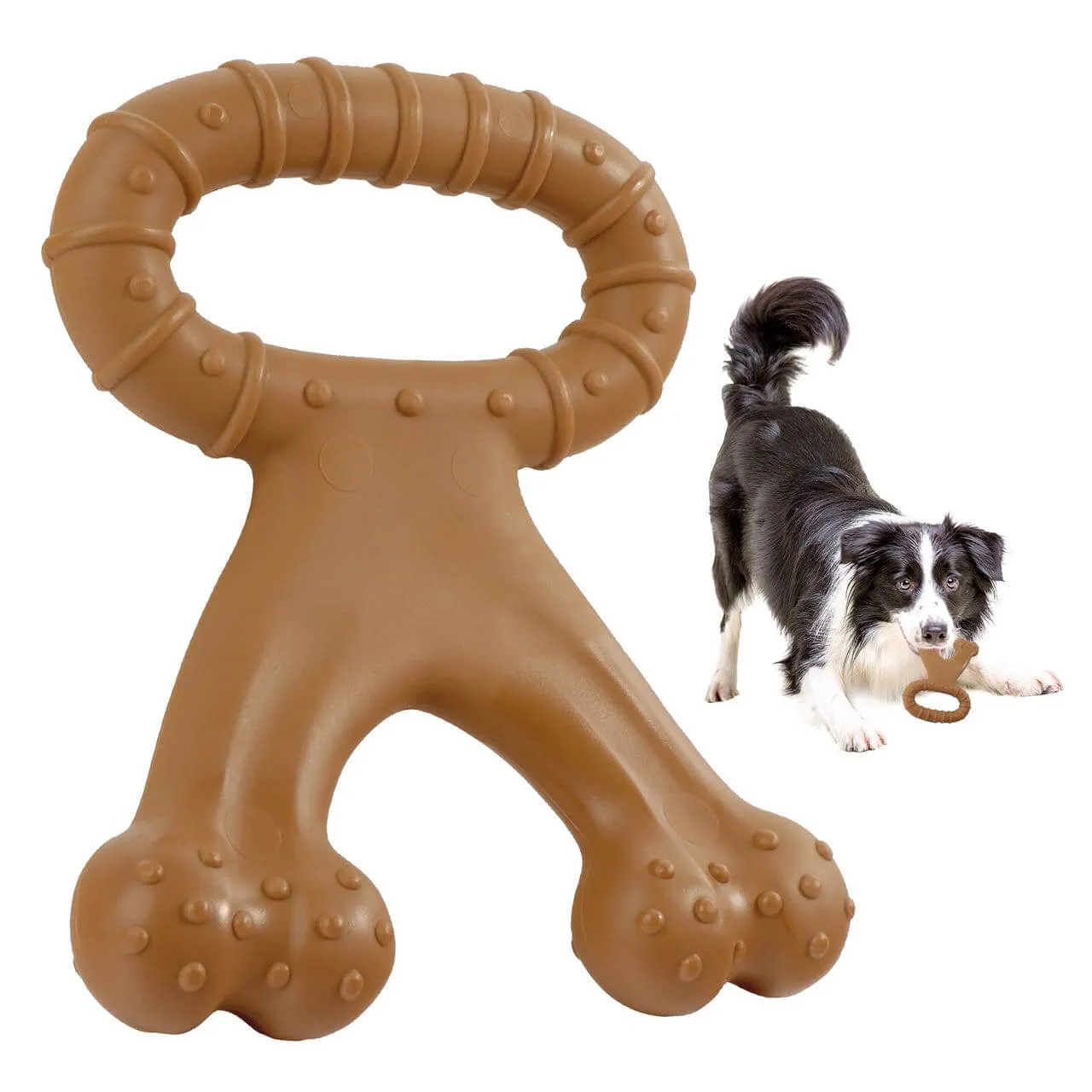 Very Durable Interactive Dog Chew Toys with Food Flavor for Medium Large Dogs