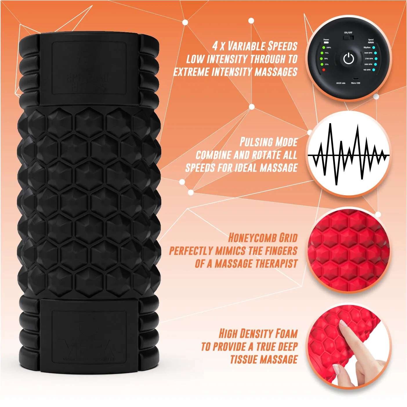 VIBRA Vibrating Foam Roller