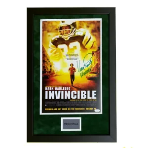 Vince Papale Hand Signed & Framed Invincible Movie Poster (JSA)