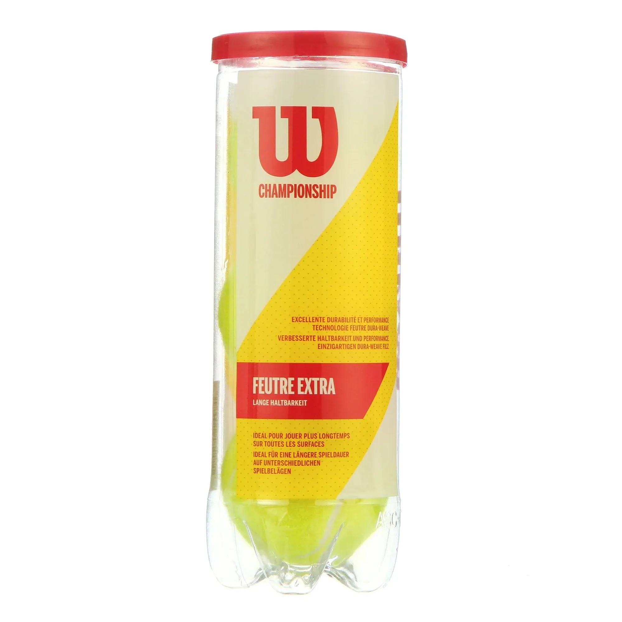 Wilson Four Championship Extra Duty Tennis Balls Can, 1 Can