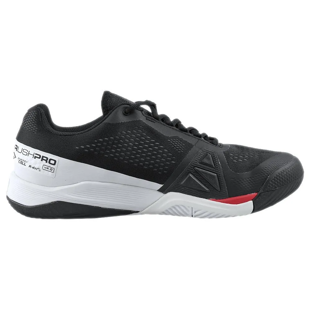 Wilson Men's Rush Pro 4.0 - Black/Poppy Red