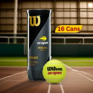 Wilson US Open Extra Duty Tennis Balls (16 Cans)