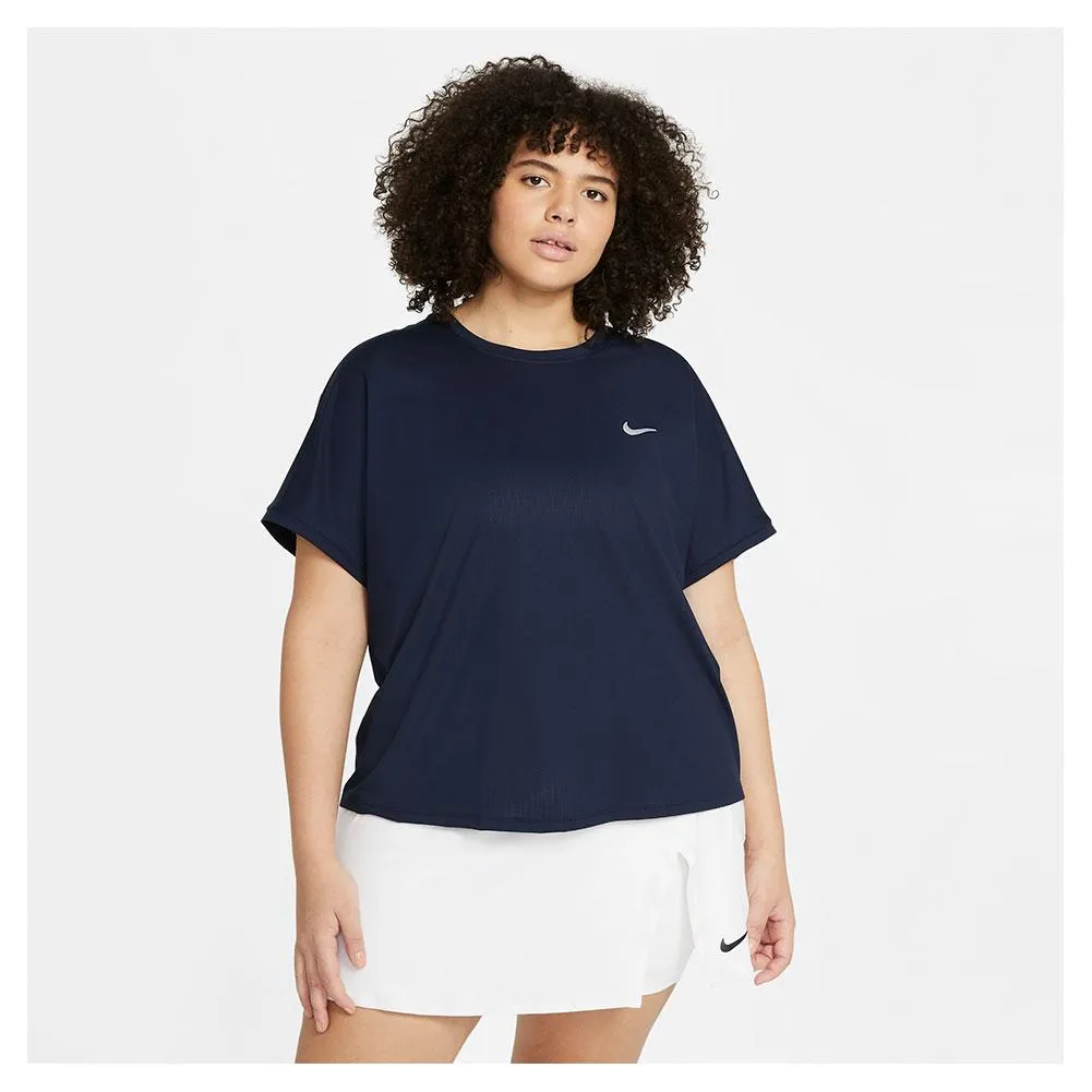 Women's Court Dri-FIT Victory Short-Sleeve Tennis Top Plus Size