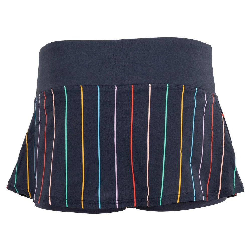 Women`s Cross Court Stripe 12 Inch Tennis Skort