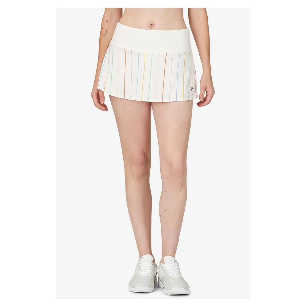 Women`s Cross Court Stripe 12 Inch Tennis Skort