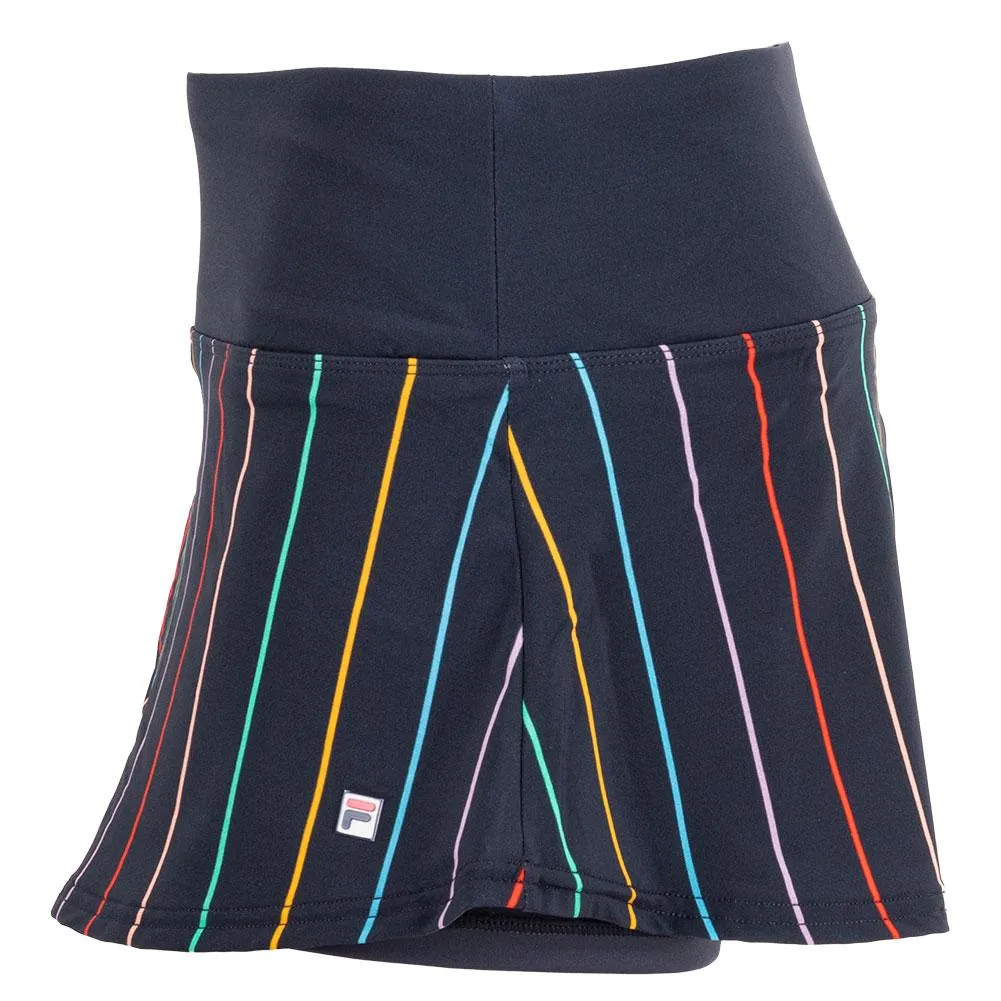 Women`s Cross Court Stripe 12 Inch Tennis Skort