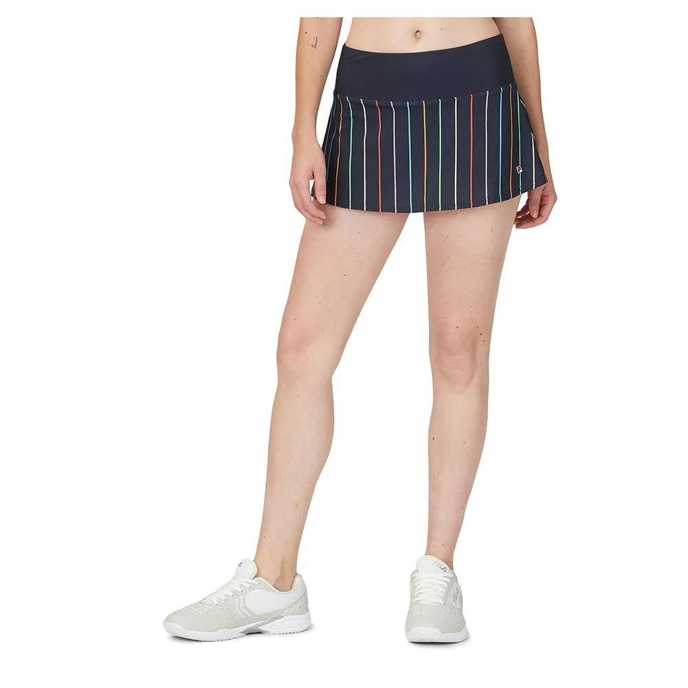 Women`s Cross Court Stripe 12 Inch Tennis Skort