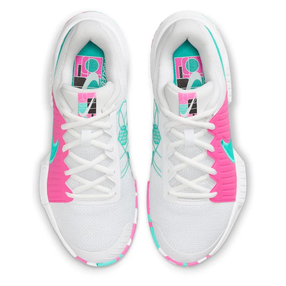 Women's GP Pickleball Pro Shoes White and Alchemy Pink