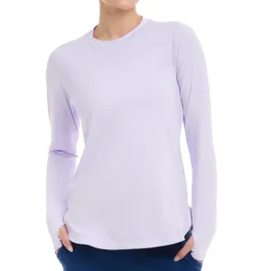 Women`s Relaxed Scallop Long Sleeve Tennis Top