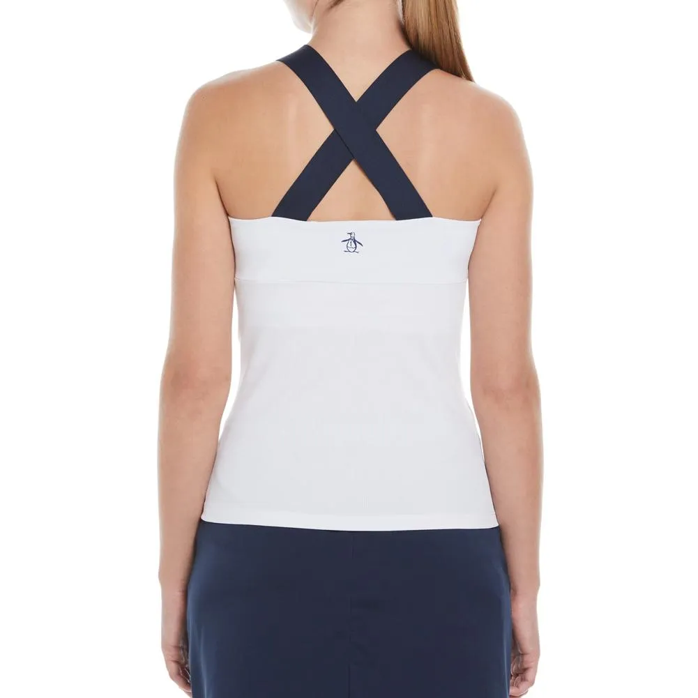 Women`s Rib Cross Tennis Tank