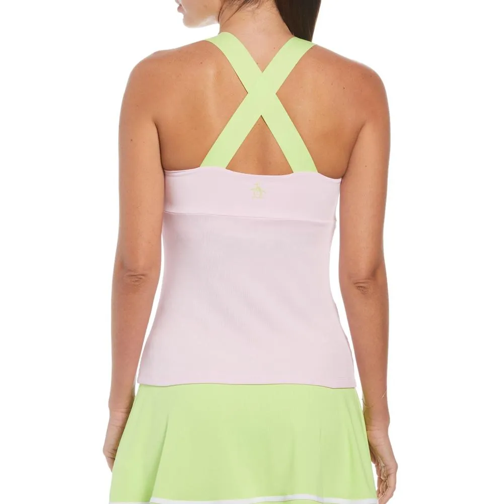 Women`s Rib Cross Tennis Tank