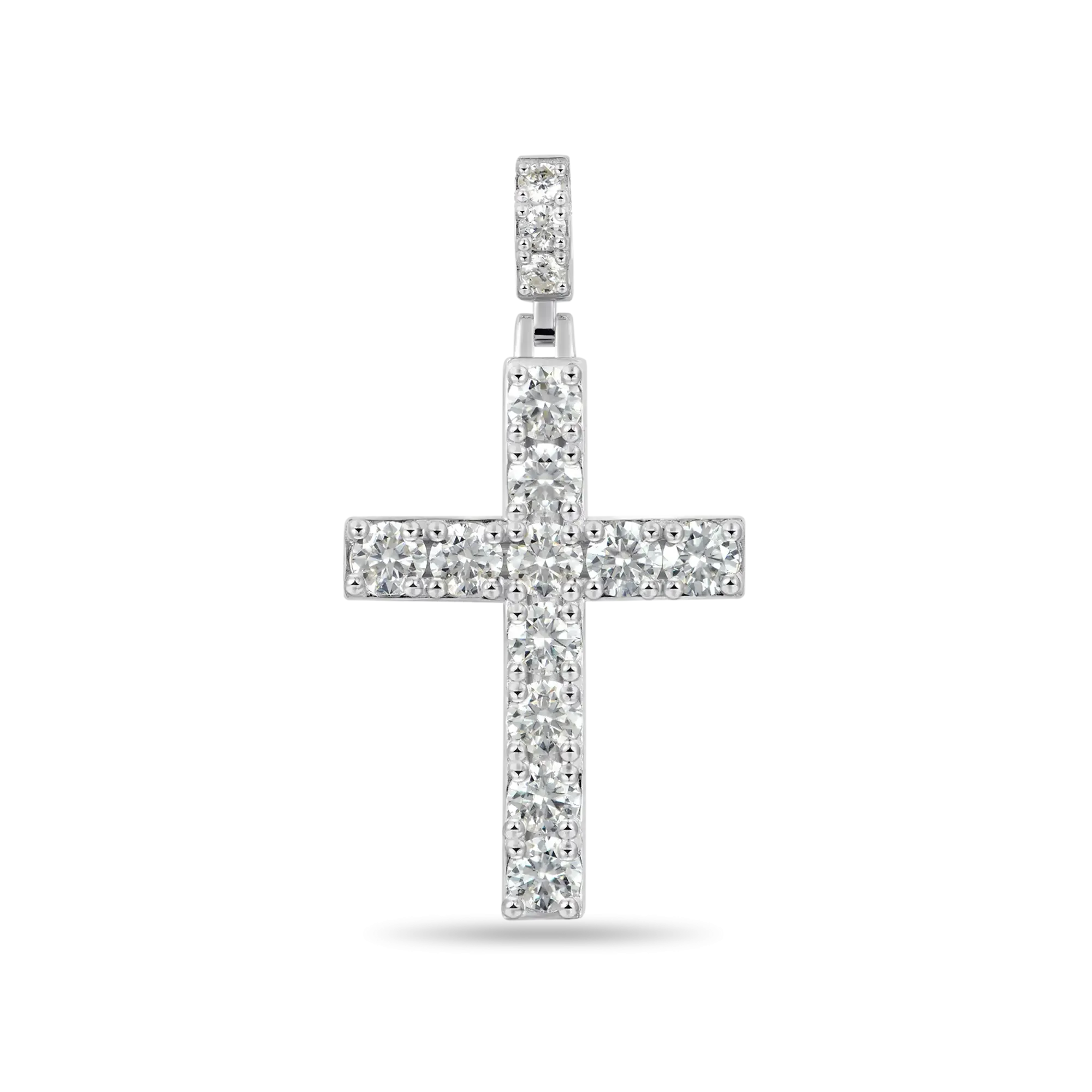 Women's Solid Tennis Cross Pendant - Large