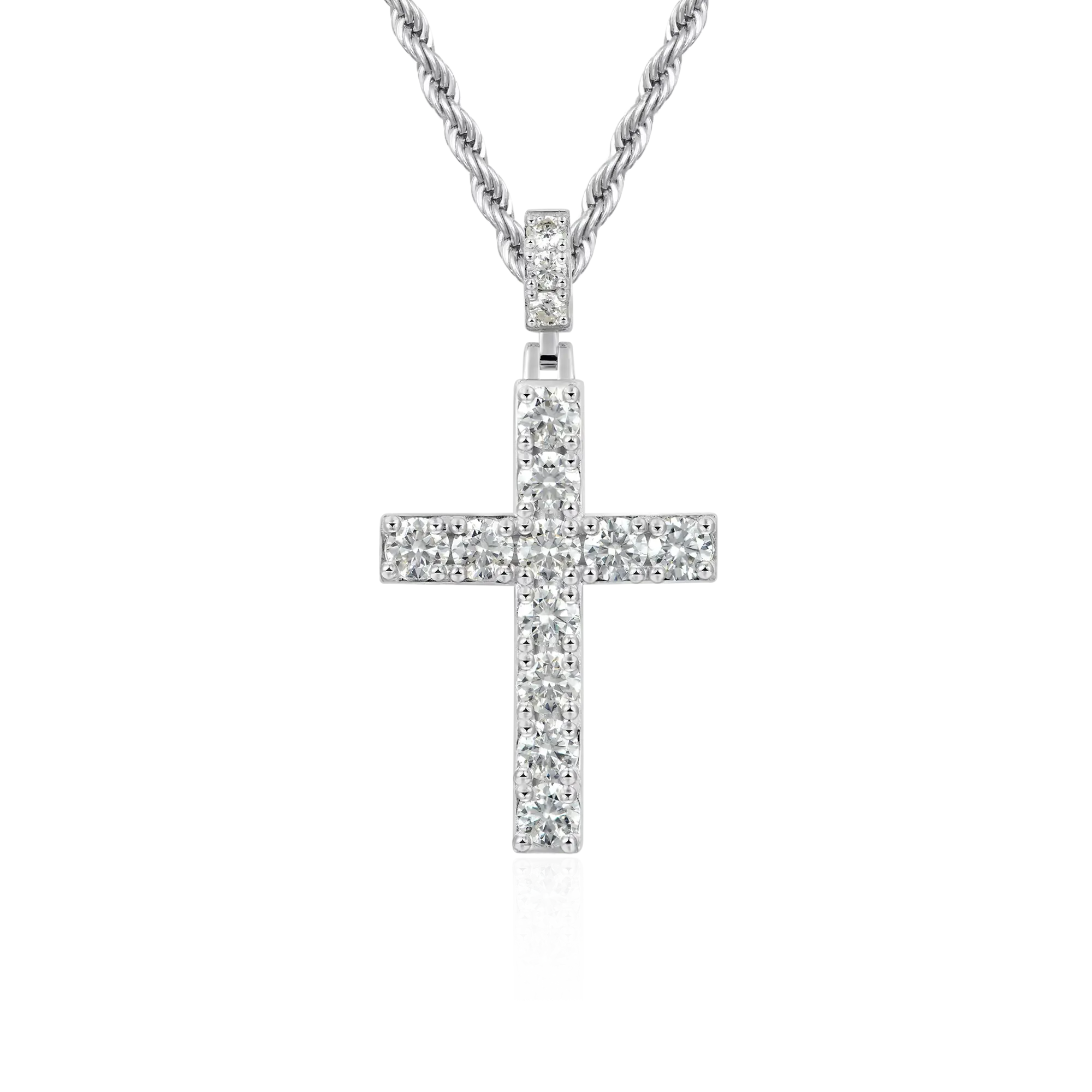 Women's Solid Tennis Cross Pendant - Large