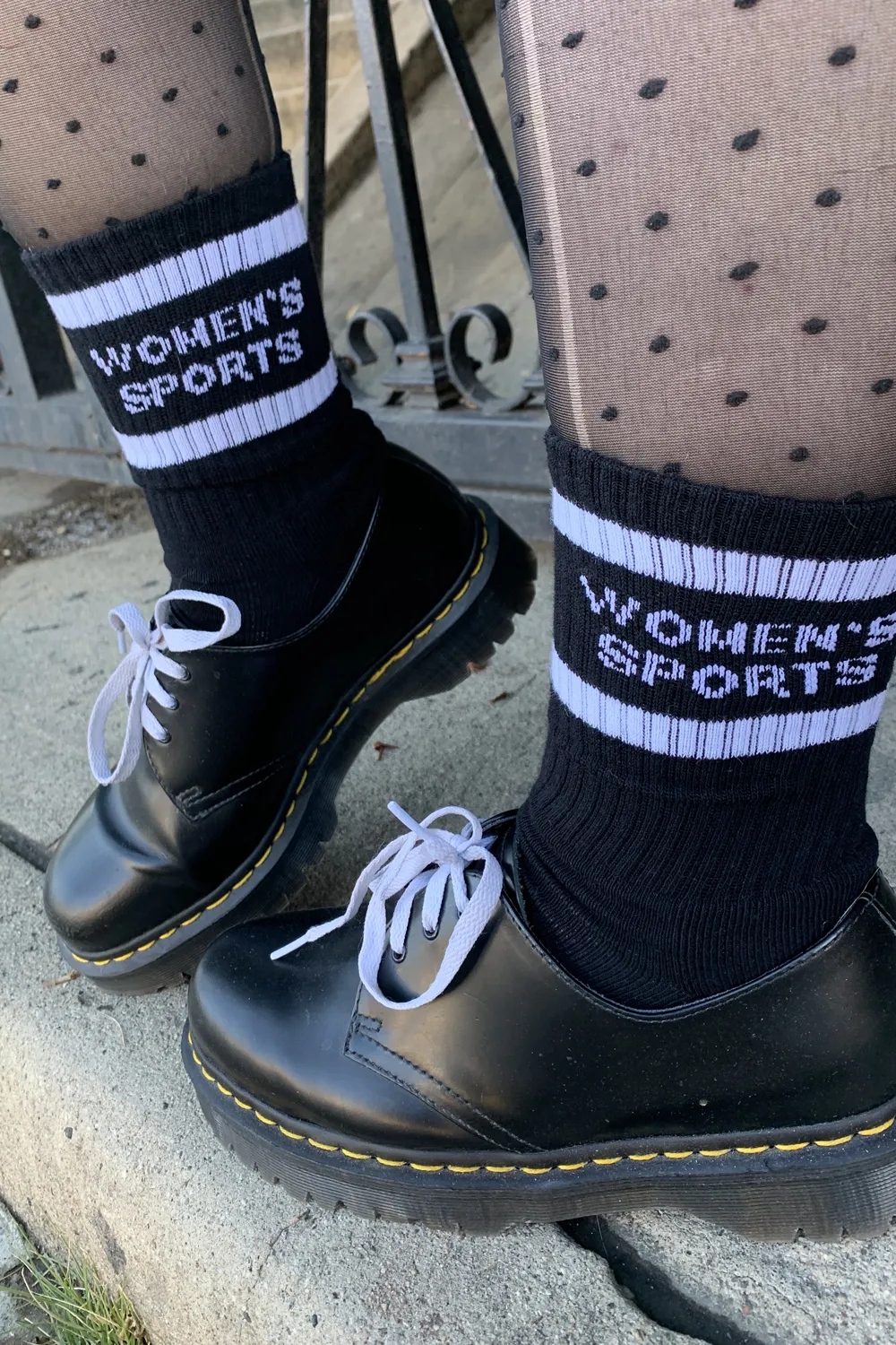 Women's Sports Socks: White