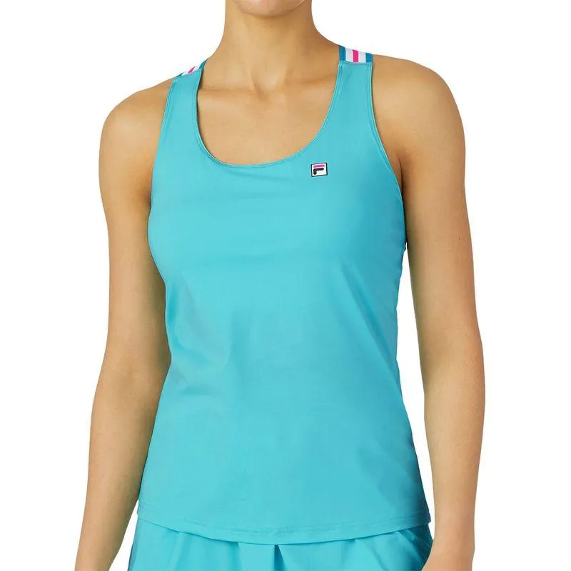 Women's Tie Breaker Cross Back Tennis Tank