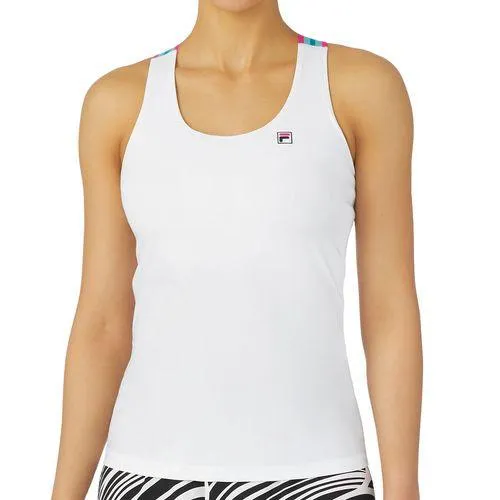 Women's Tie Breaker Cross Back Tennis Tank