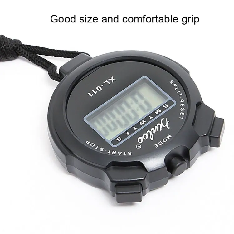 XINLOO XL-011 Display Single Memory Stopwatch Running Fitness Training Electronic Timer(Black)