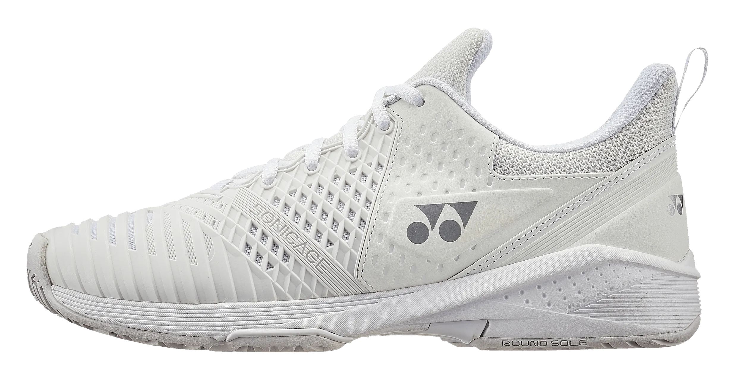 Yonex Power Cushion Sonicage 3 Women's Tennis All Court Shoe White-Silver